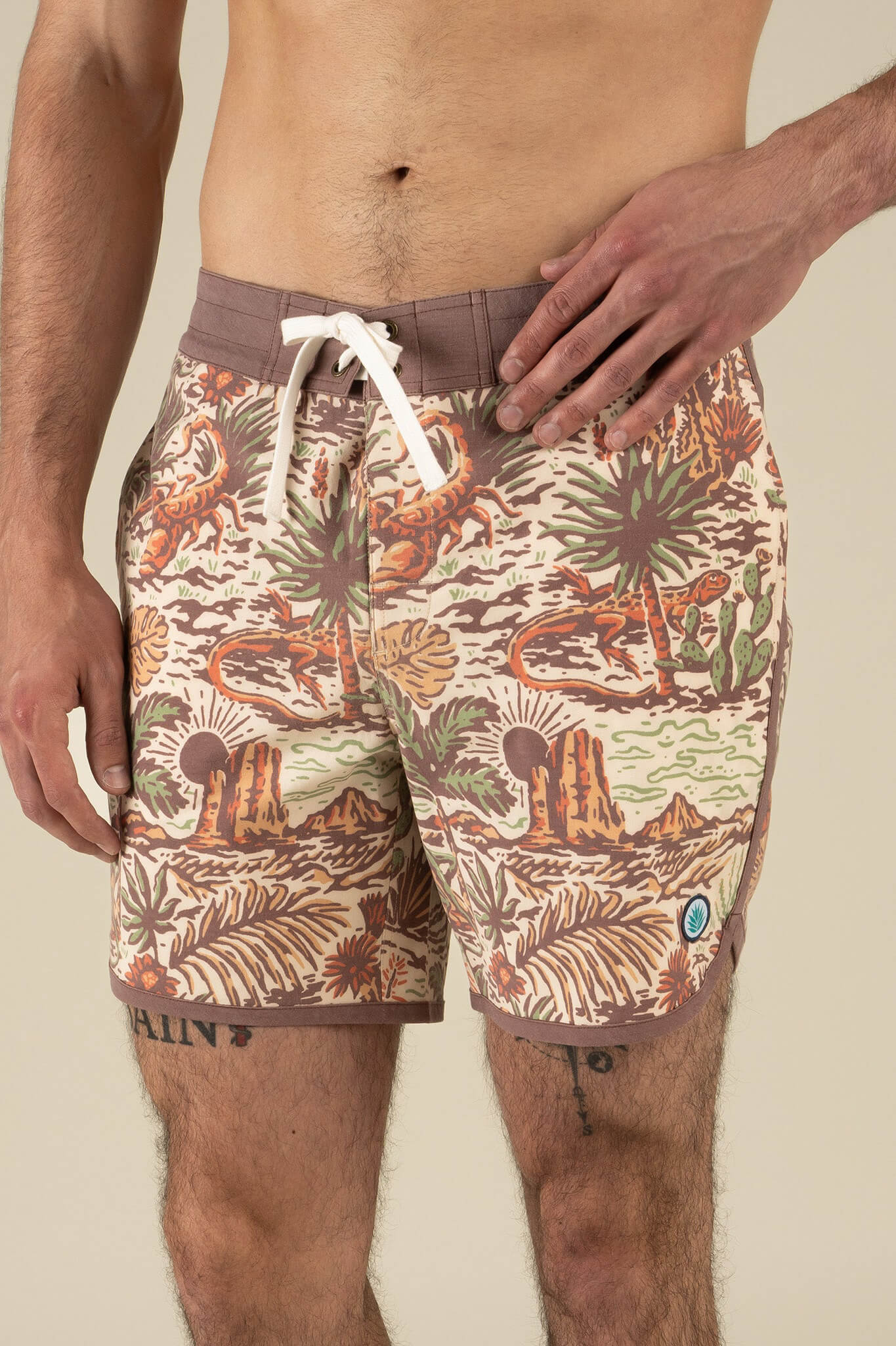 Sendero Point Bar Boardshorts in el mojave
