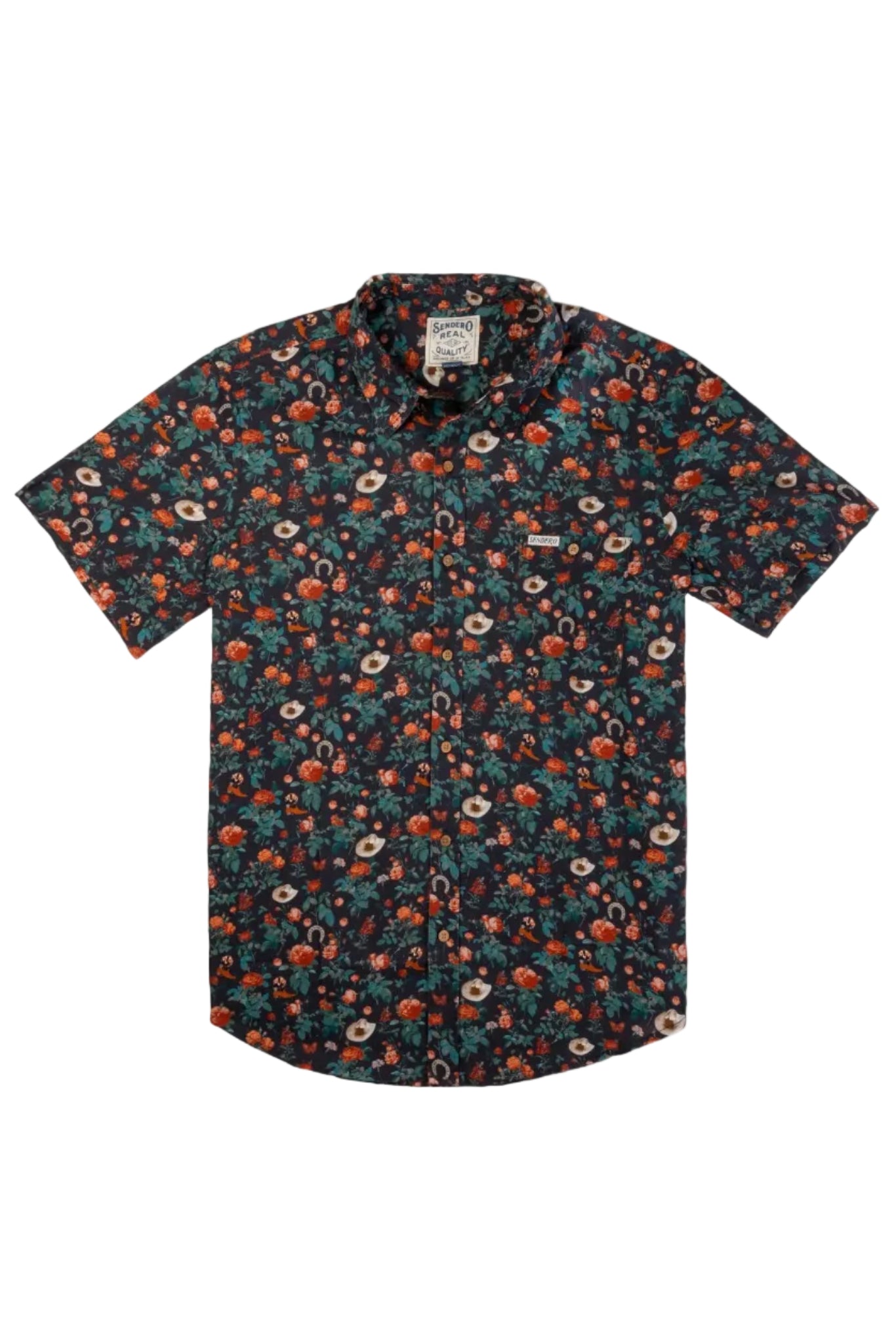Sendero City Slicker Button Up in Charcoal flat product