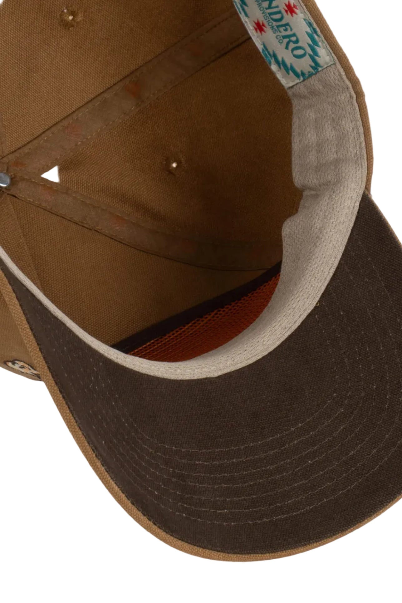 Sendero La Cucaracha Hat Mustard inside