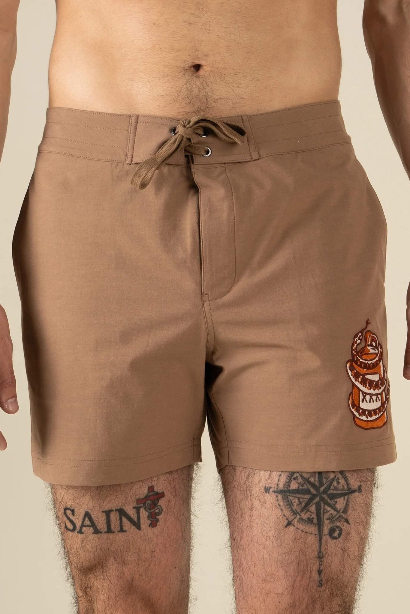 Sendero Marejada Boardshort in Light Brown fit