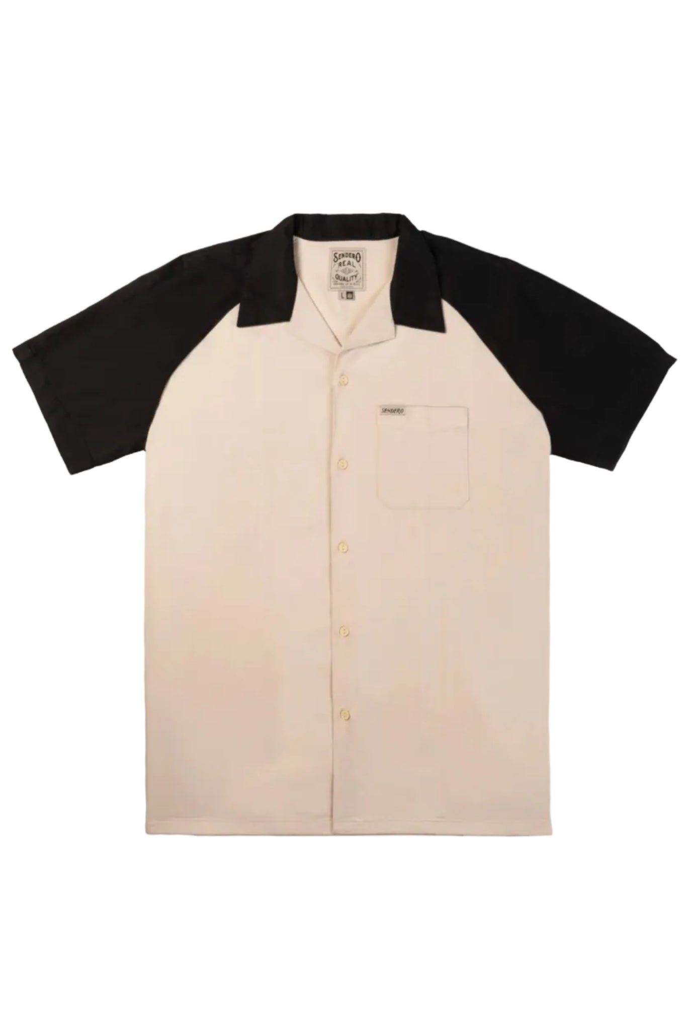 Sendero Saloon Short Sleeve in Pale Rider flat product