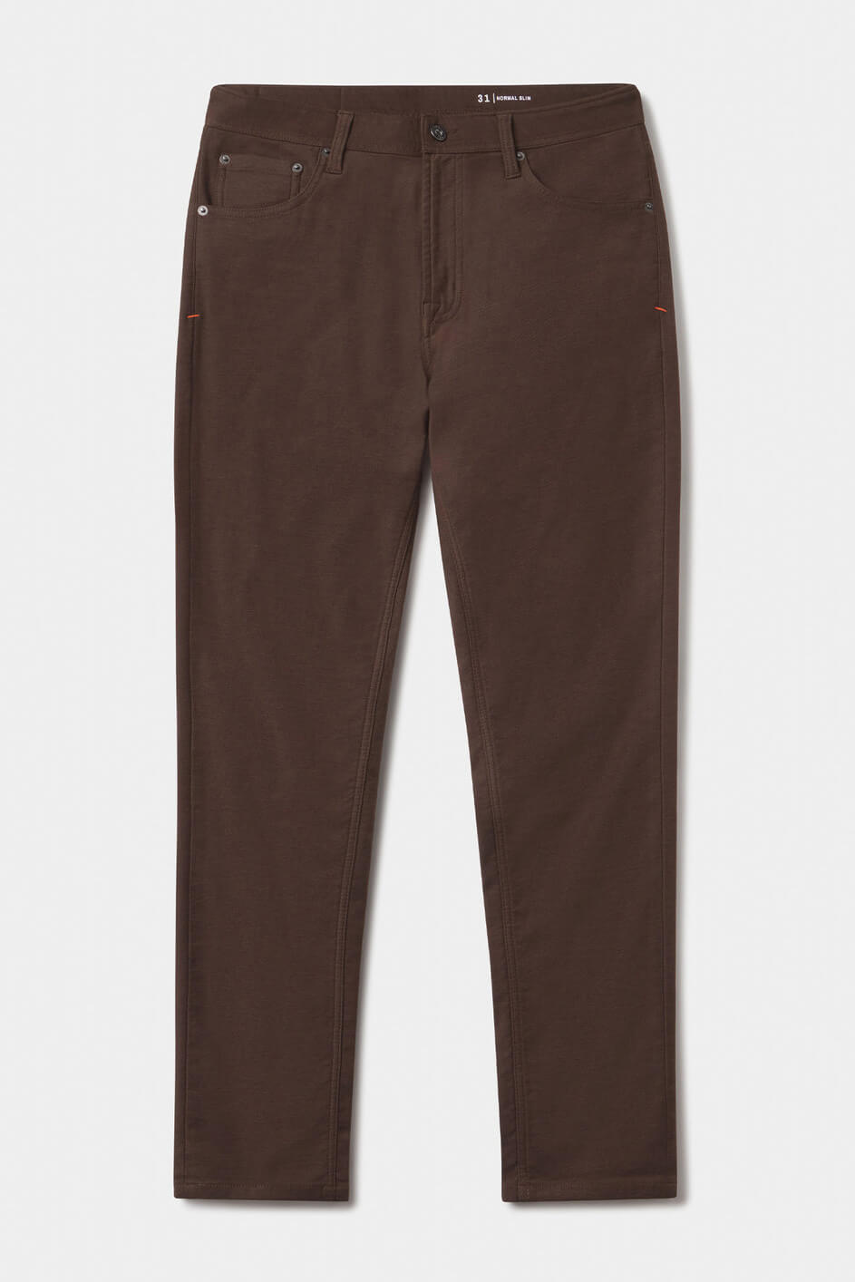 The Normal Brand comfort terry pant in dark brown 