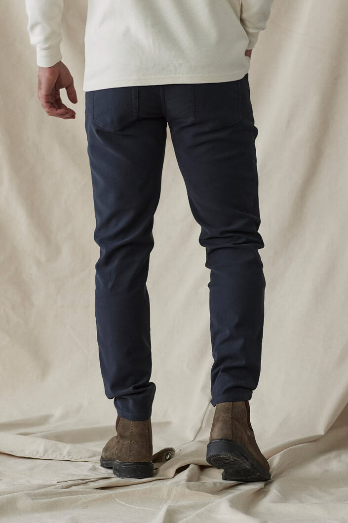 The Normal Brand Comfort Terry Pant in navy