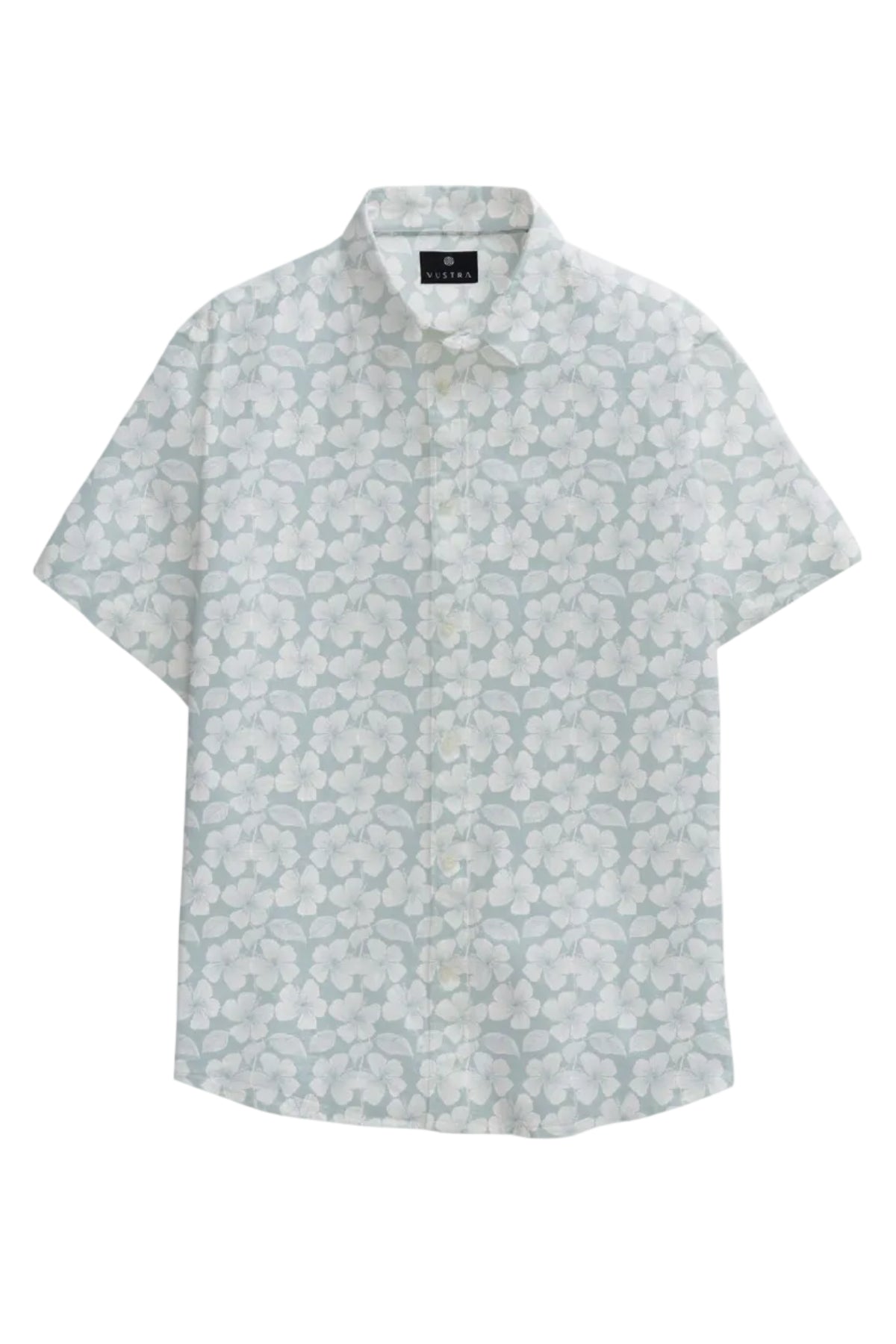 Vustra Hibiscus Shirt White flat product