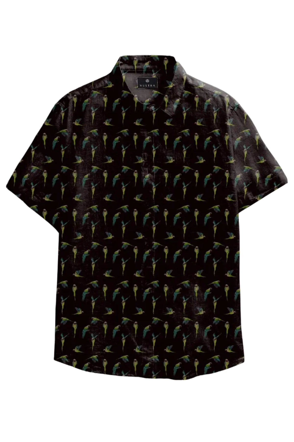 Vustra Parrot Shirt in Black flat product