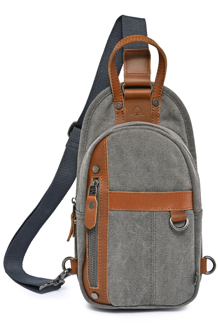 Unisex Agave Canvas Sling Bag