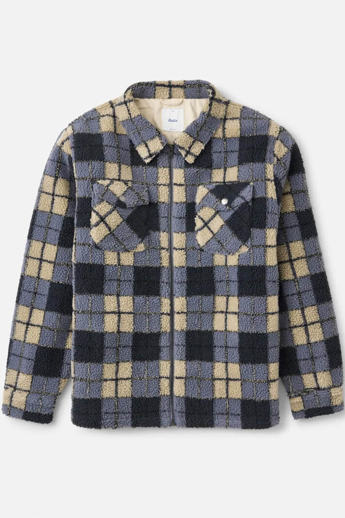 Katin Anderson Sherpa Jacket in storm blue