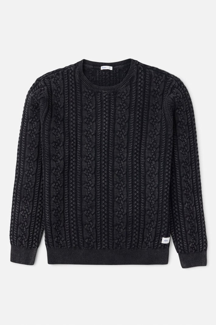 Katin Fisherman Sweater in black